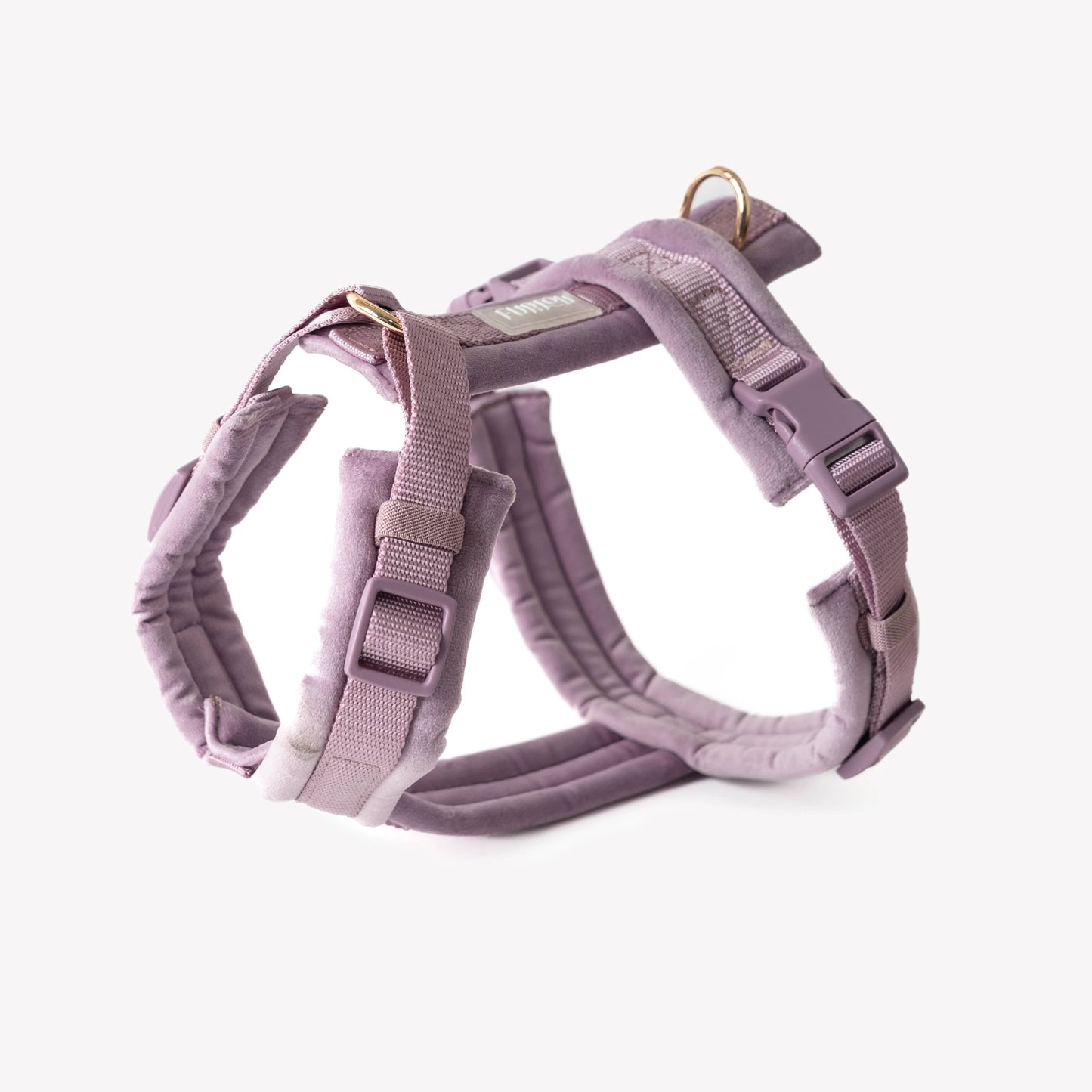 Harnais confort en velours - Lilas