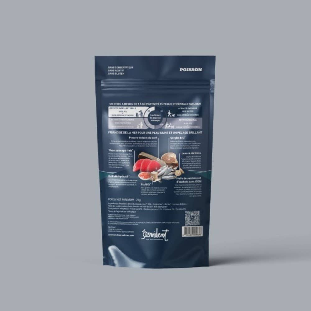 Évident - Friandises feuilletées de poisson chiens et chats