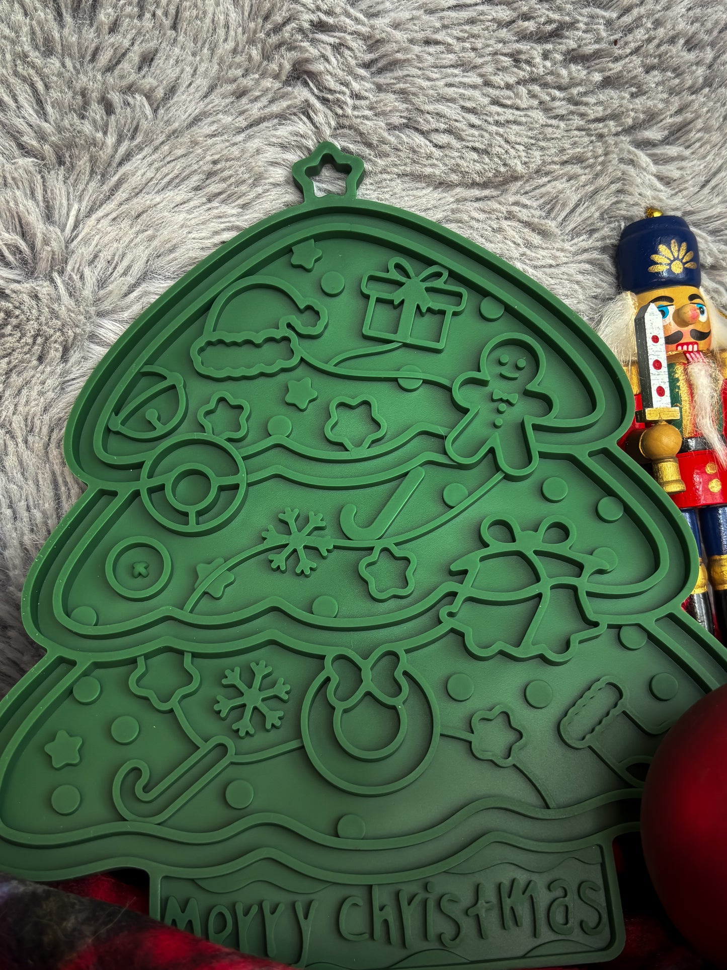 Tapis de lèche sapin de Noël - Vert