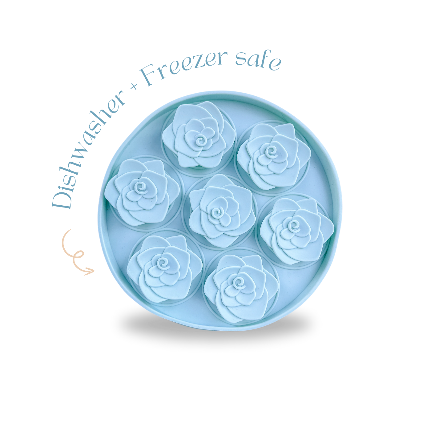 Gamelle anti-glouton Fleur Bleu