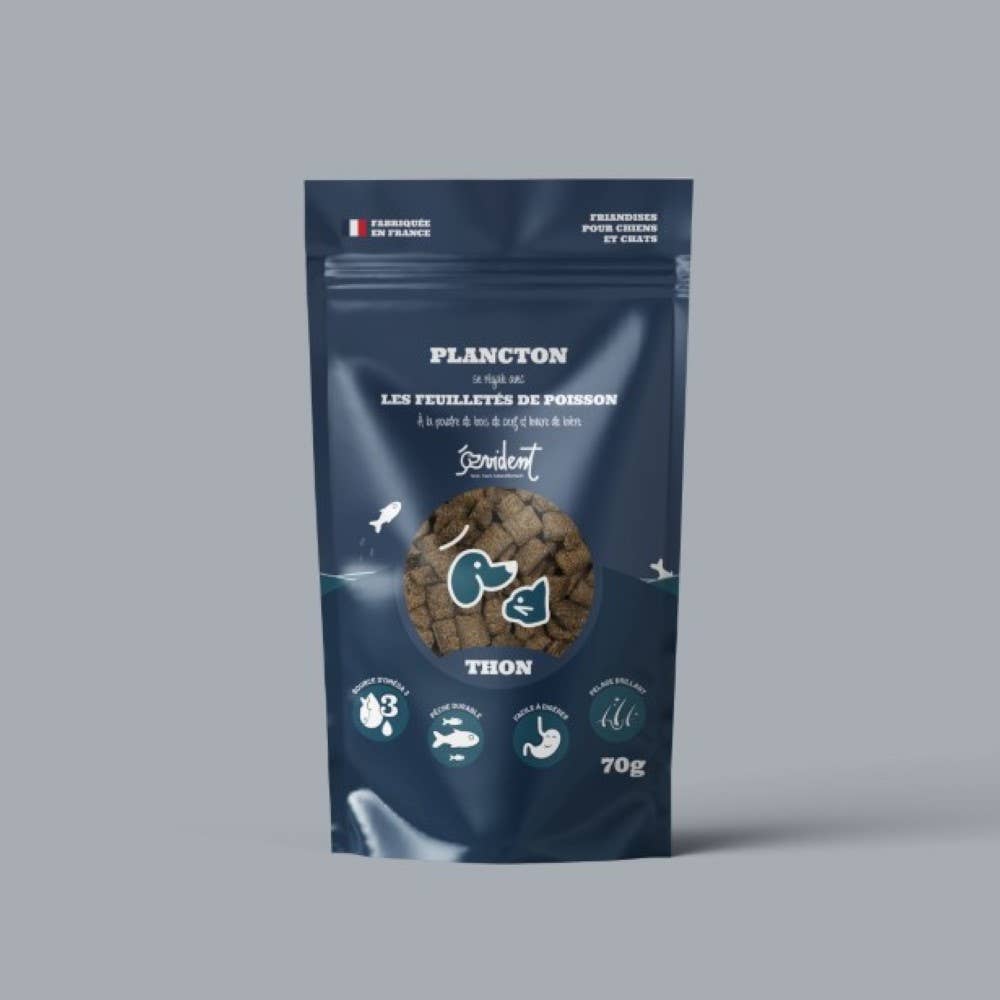 Évident - Friandises feuilletées de poisson chiens et chats