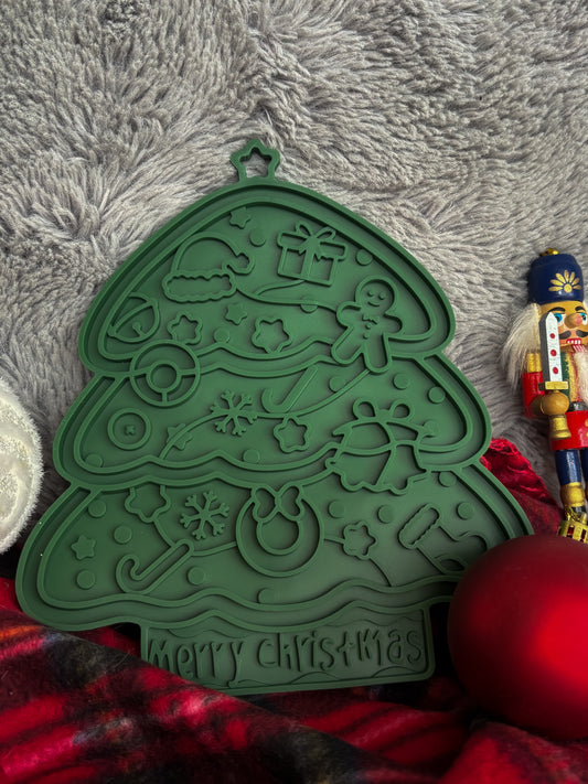 Tapis de lèche sapin de Noël - Vert