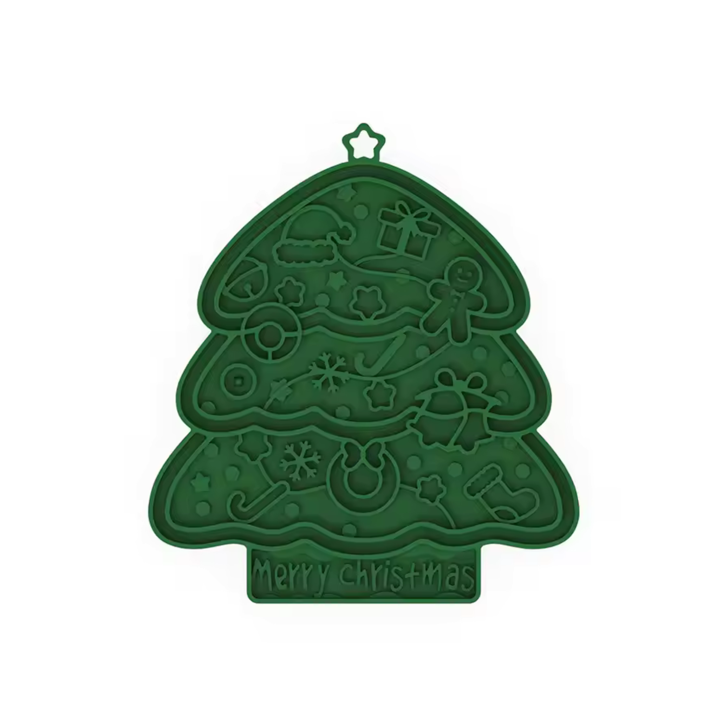 Tapis de lèche sapin de Noël - Vert