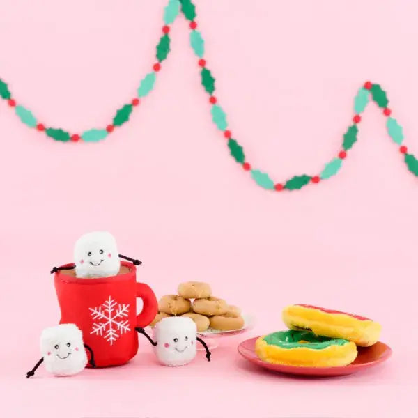 Jouet de fouille pour chiens - chocolat chaud et chamallows