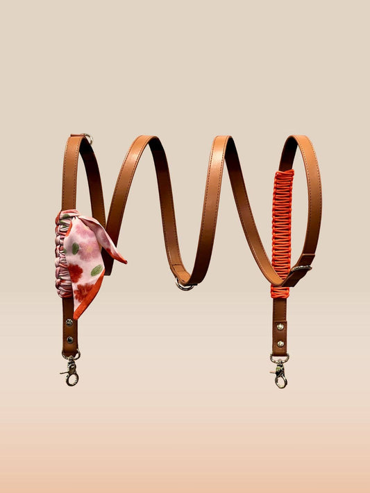 Laisse-bandana Mocka multiposition en simili cuir