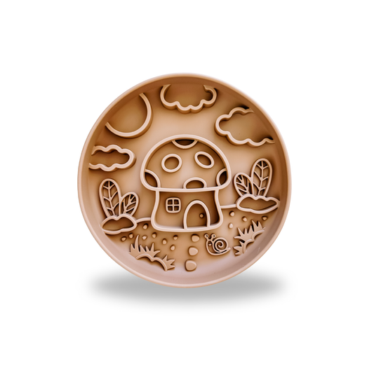 Gamelle anti-glouton champignons - chocolat